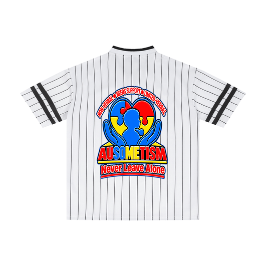The Ausometism Adult pinstripe baseball shirt
