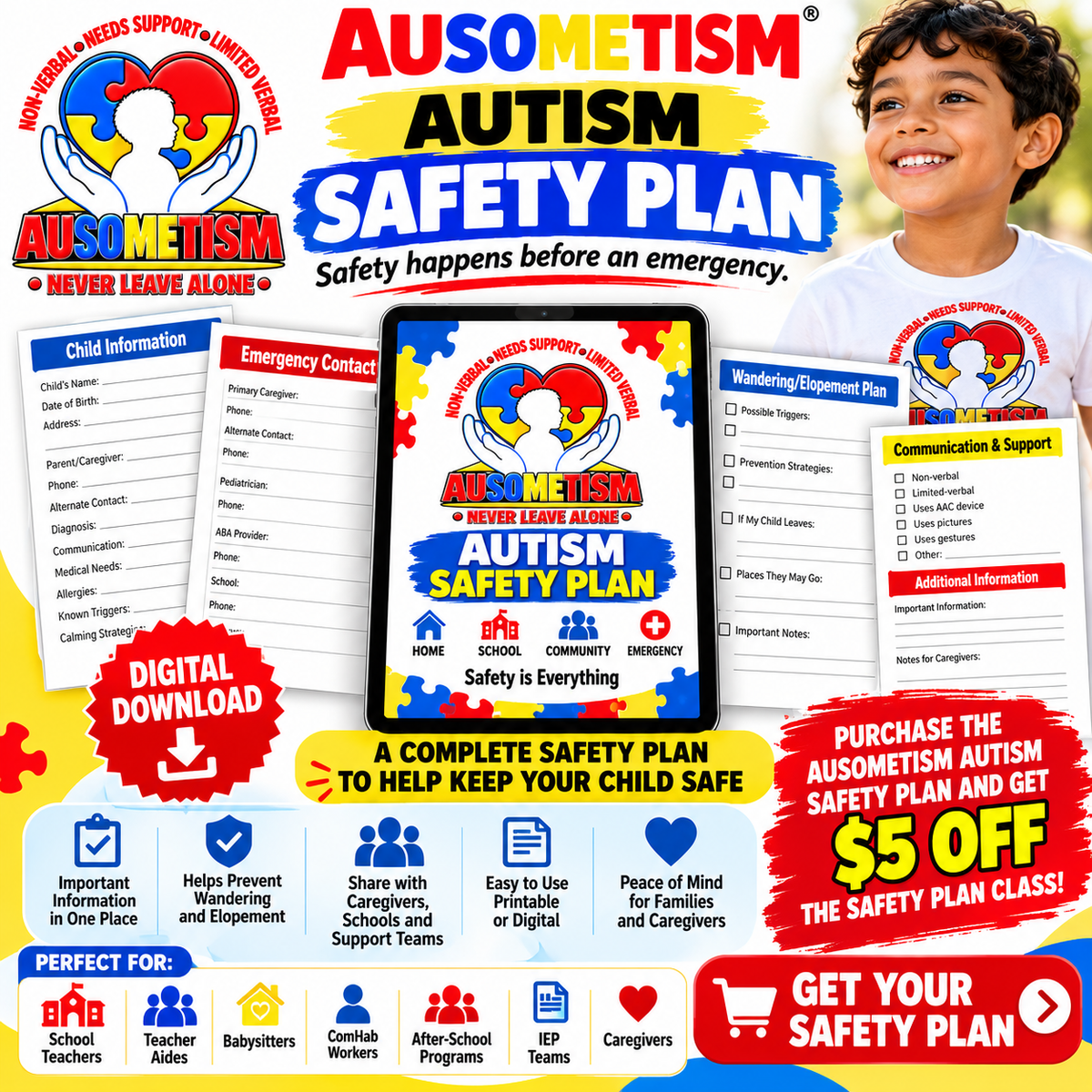 The Ausometism Safety Class October 8, 3 pm on Zoom