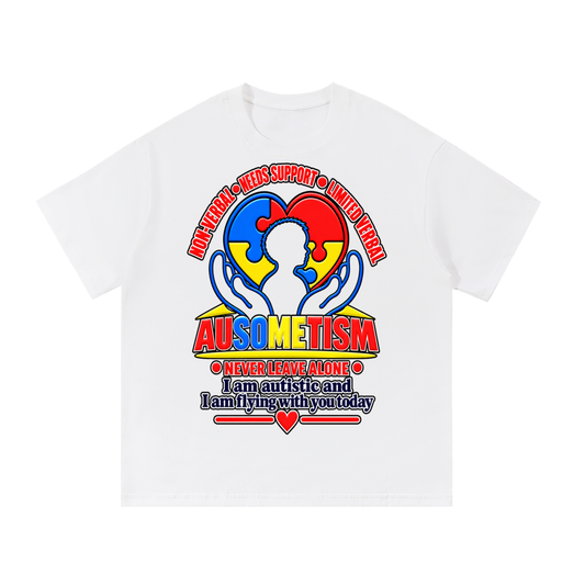 The Ausometism Flying Shirt Teens Adult white