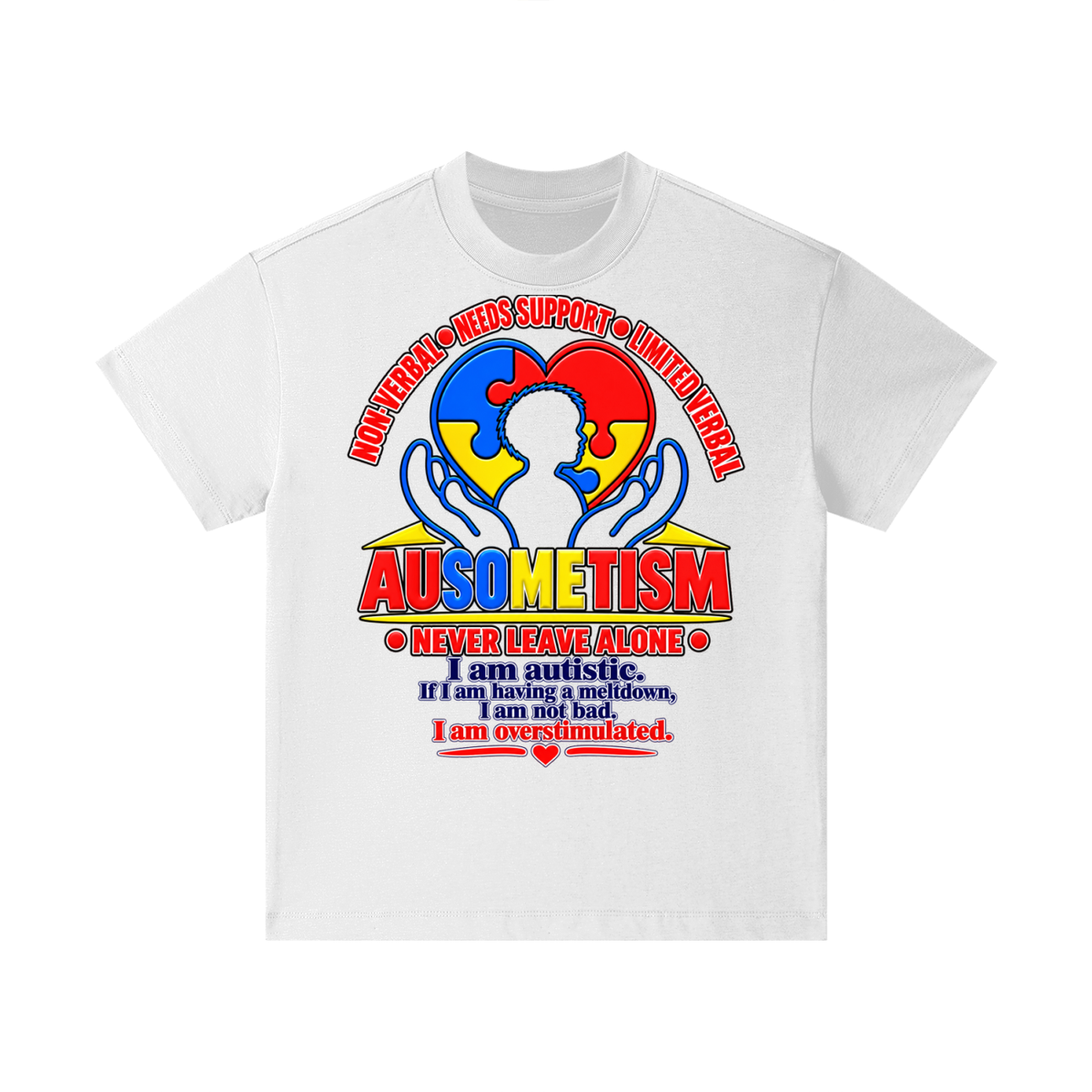 Ausometism -Overstimulated-Kids Youth white