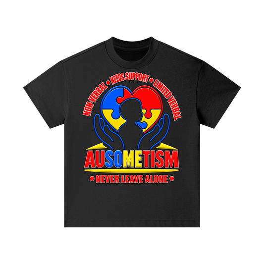 The Ausometism Safety Tool Apparel for kids youth Black single sided