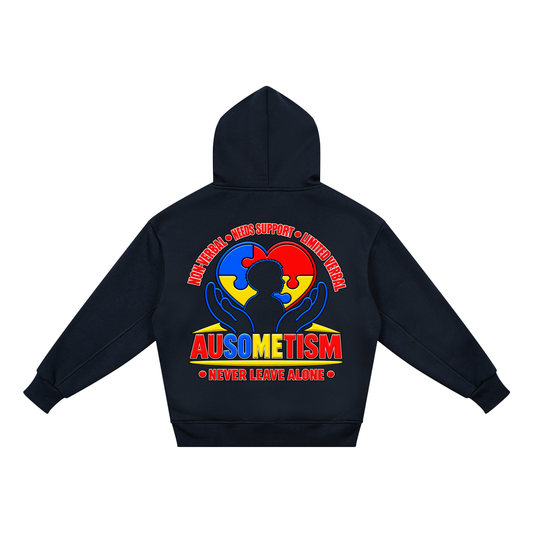 The Ausometism Autism Hoodie for Kids Navy Blue
