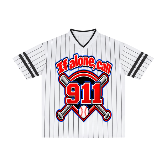 The  Ausometism Adult pinstripe baseball shirt