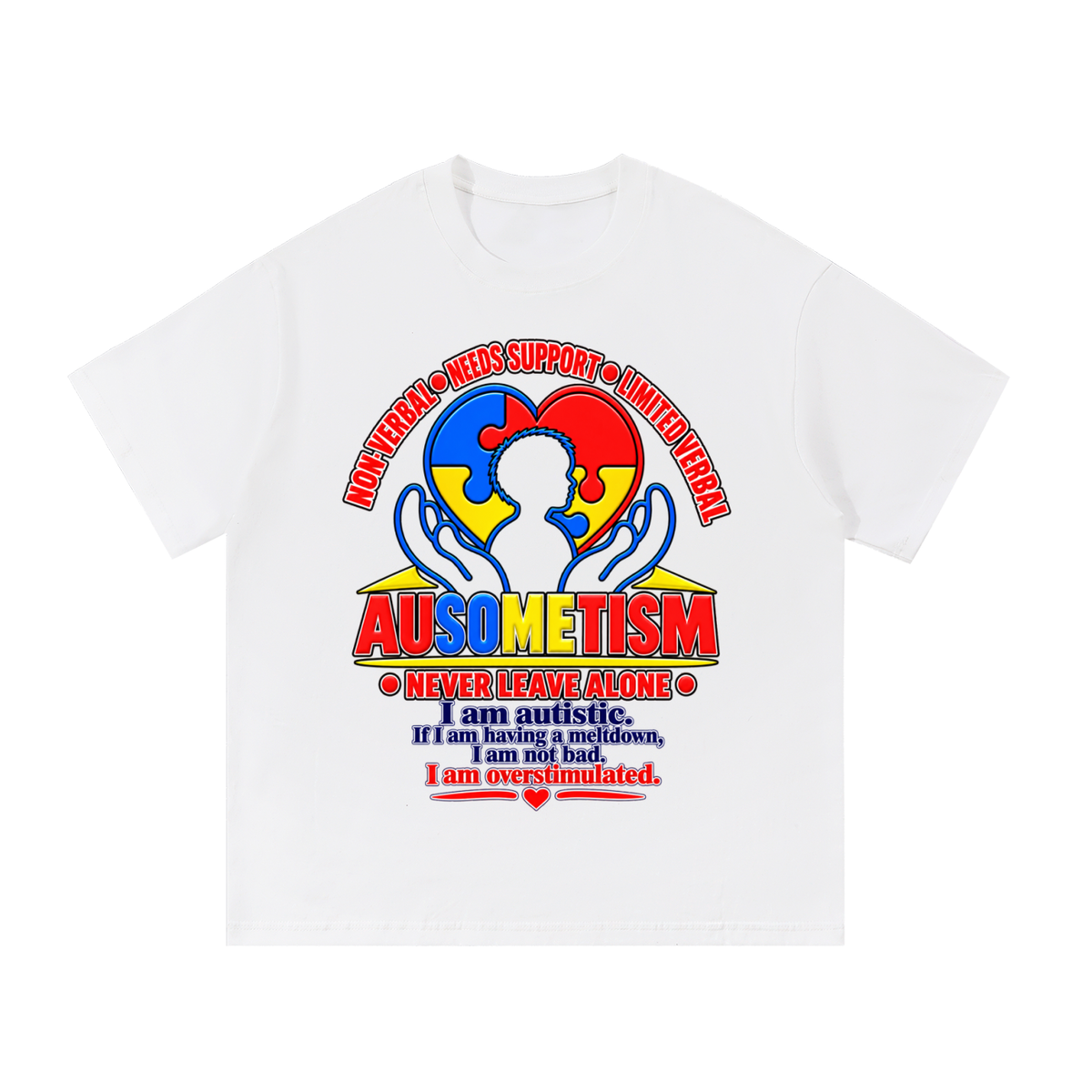 Ausometism -Overstimulated teens adults white