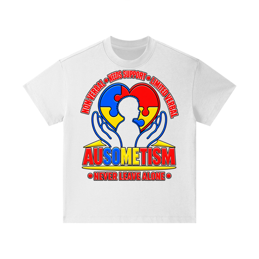 The Ausometism Safety Tool Apparel for teens adults white single sided